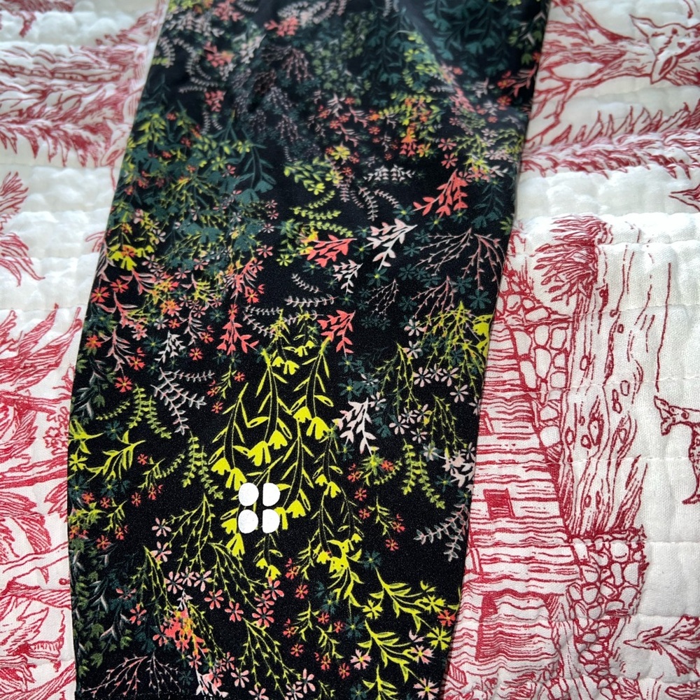 Sweaty Betty The Power 7/8 Floral Leggings Sz S